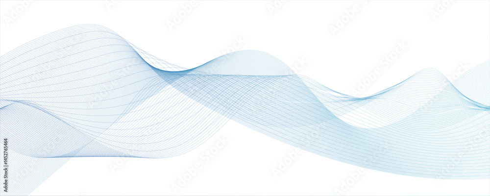 Poster abstract wave line for banner wallpaper background with wave design.vector colorful flowing curved l
