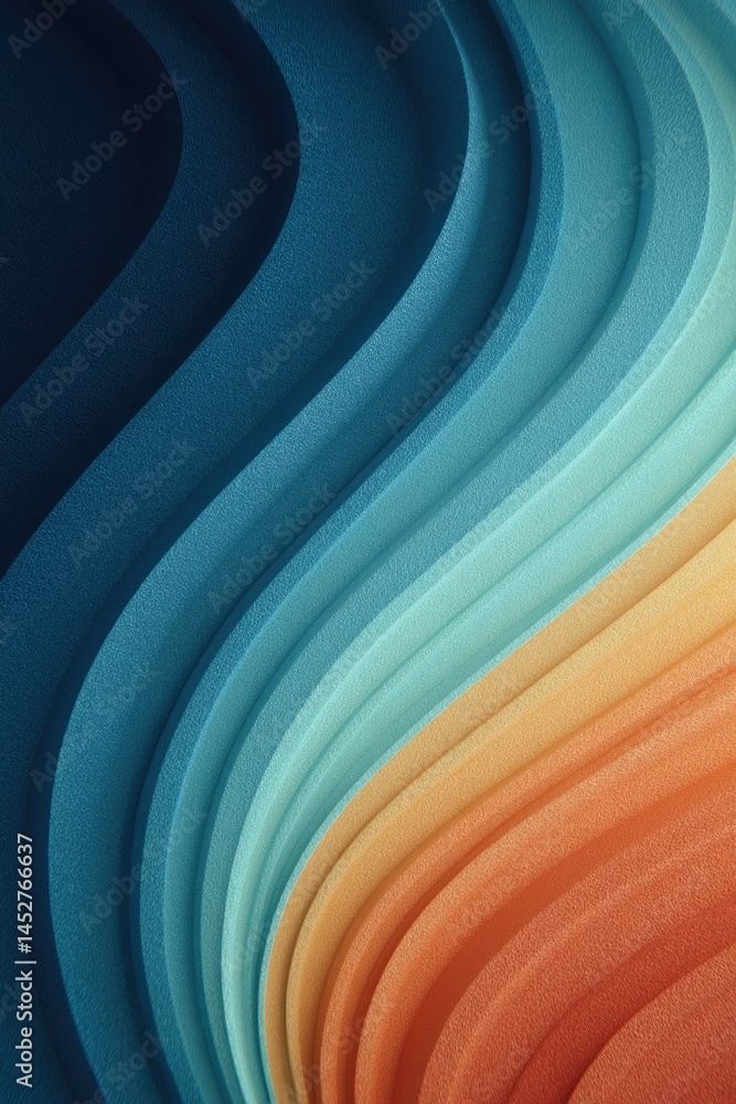 Poster minimalist psychedelic pattern fills frame with vibrant colors offering clean lines and symmetry