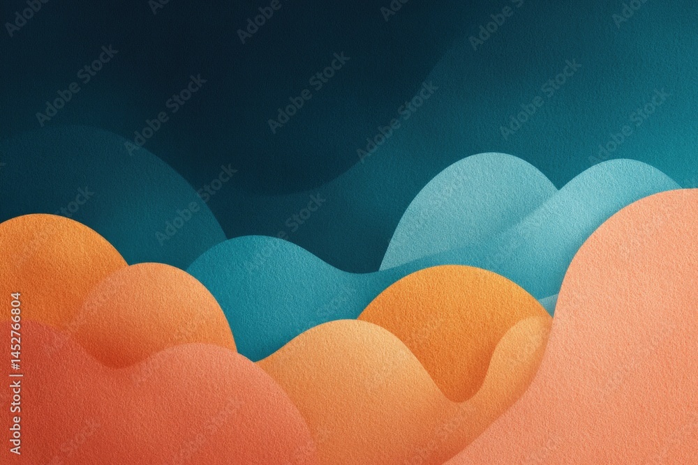 Poster minimalist psychedelic pattern in various styles fills frame with vibrant abstract shapes and subtle