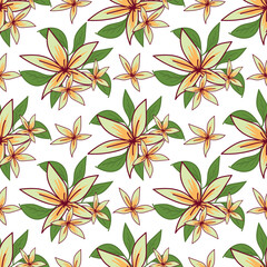textile design with small flower pattern image
