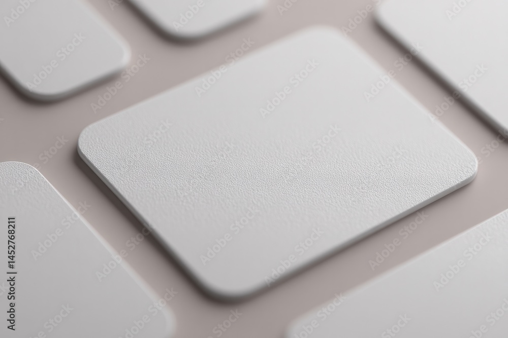 Aufkleber minimalistic clean image of diverse technology cards isolated against blank background to highlight 