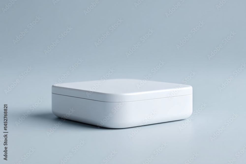 Aufkleber minimalistic electronic device isolated on pristine white background provides ample copy space to hi