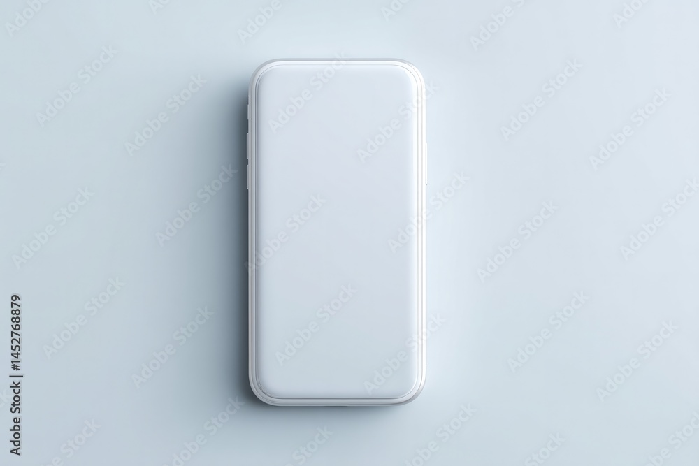 Poster minimalistic electronic device isolated on pristine white background provides ample copy space to hi