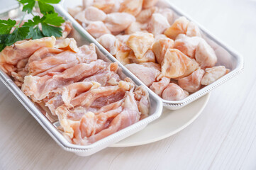 鶏はらみとぼんじり