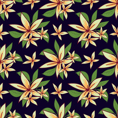 textile design with small flower pattern image
