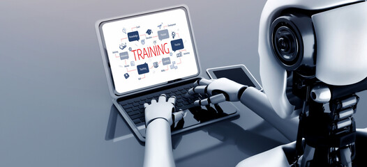 E-learning website with sofware for student to study online on the internet network snugly 3D illustration