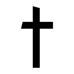 Cross clip art design on plain white transparent isolated background for card, shirt, hoodie, sweatshirt, apparel, card, tag, mug, icon, poster or badge