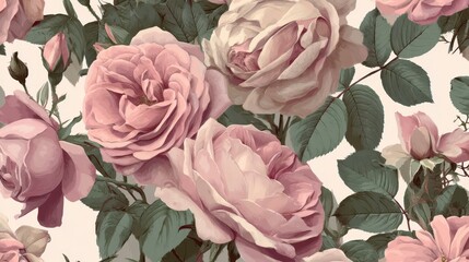 Obraz premium Elegant Pink Rose Petals