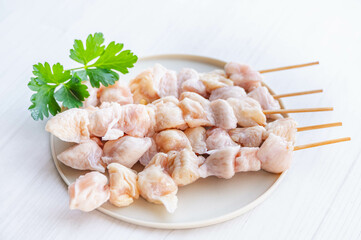 串に刺したぼんじり