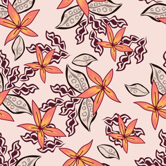 textile design with small flower pattern image
