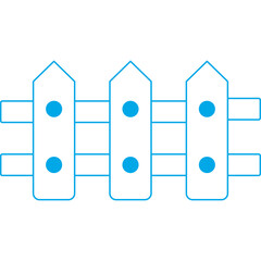 Fence icon single vector illustration