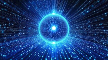 Abstract Blue Energy Sphere