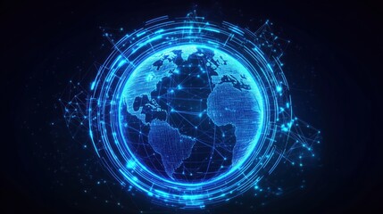 Obraz premium Global Network Connection