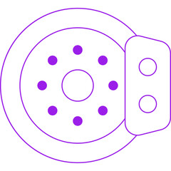 Brakes icon single vector illustration