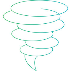 Tornado icon single vector illustration