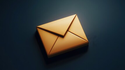 Glowing envelope symbol in neon light setting high resolution picture
