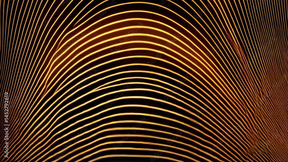 Poster abstract golden gradient pattern with parallel lines creating a sense of flowing motion and dynamic 