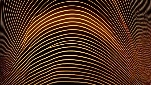 Abstract golden gradient pattern with parallel lines creating a sense of flowing motion and dynamic perspective.