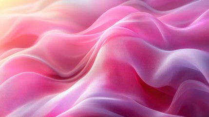 Abstract drapes of soft pink and purple fabric