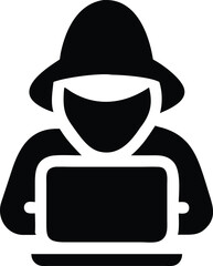 silhouette of a hacker