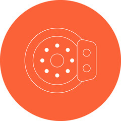 Brakes icon single vector illustration