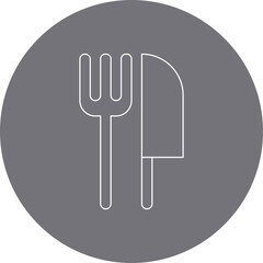 Knife icon single vector illustration