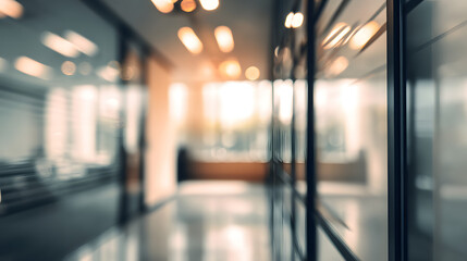 Business meeting space modern office blurred interior light environment professional viewpoint