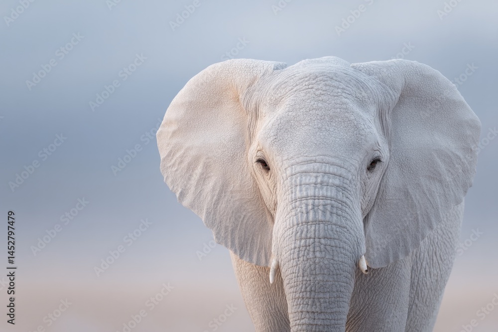 Poster capture clean image of rare animal with minimalistic elements in background to emphasize subject pro