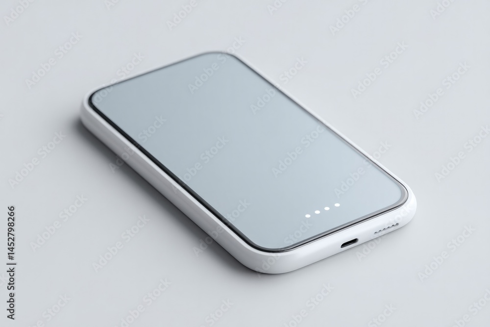 Poster capture close-up of sleek and modern digital payment systems on white background