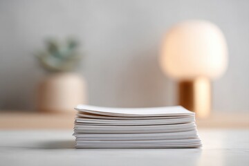 close-up of clean desk with financial papers labeled dividends
