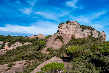 Beautiful landscape with rock formations