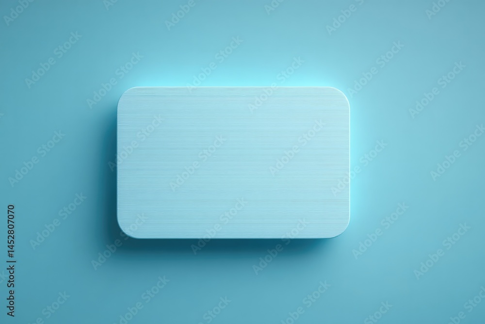 Poster close-up of sleek minimalistic technology card with ample copy space