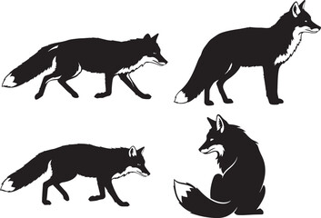 Fox Silhouette vector illustration