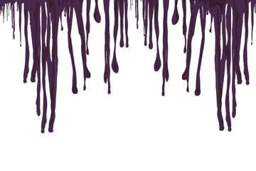 purple paint icon dripping without background