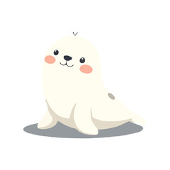 Adorable Little Arctic Seal Illustration