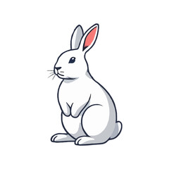 Iconical 3D Arctic Rabbit Illustration