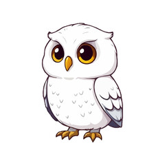 Cute, Detailed Arctic Owl Illustration