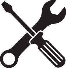Car service sign icon. Repair grey sign. Vector isolated object.