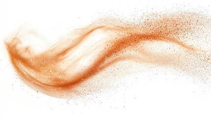 Obraz premium Brown powder explosion, swirling motion