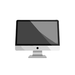 Simple, Iconic Grayscale PC Monitor Design