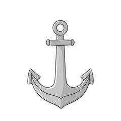 Simple Cartoon Grayscale Anchor 