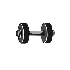 Simplified, Grayscale Dumbbell Design