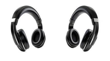 Stylish Black Headphones Music Audio Stereo Wireless Listening Device