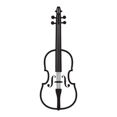 Fototapeta premium Cello icon isolated on white background