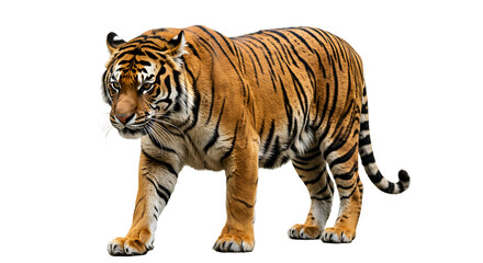 Obraz premium Majestic Bengal Tiger in Profile: A Stunning Wildlife Image