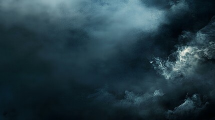 Exploring an Ethereal Landscape of Swirling Clouds and Mist at Twilight