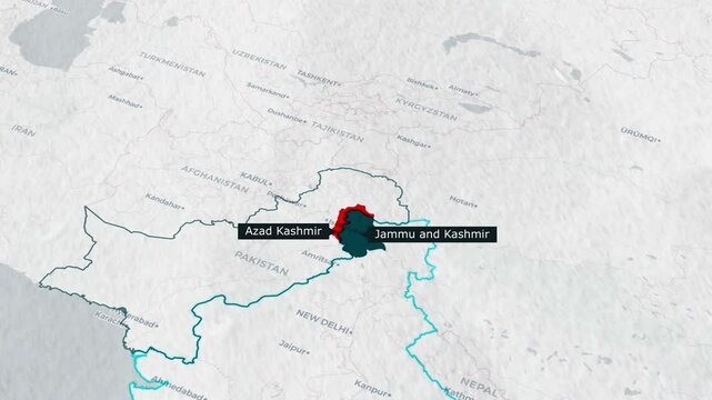Geography of Jammu and Kashmir and Azad Kashmir Explained with Map