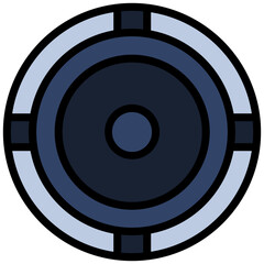 Speaker Outline Design Icon, Audio Element Outline Design Icon Symbol