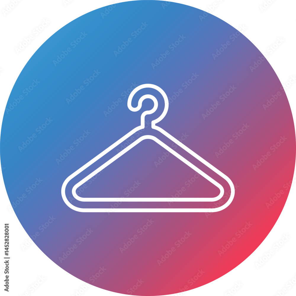 Poster hanger line gradient circle background icon