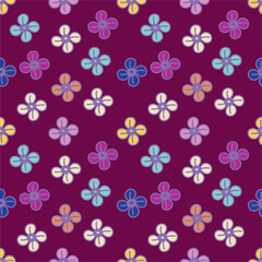cute small flower pattern on background